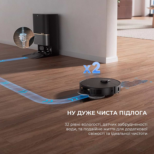 Фото - Робот-пилосос миючий Dreame Bot X40 Ultra Black (RLX63CE-Bl)