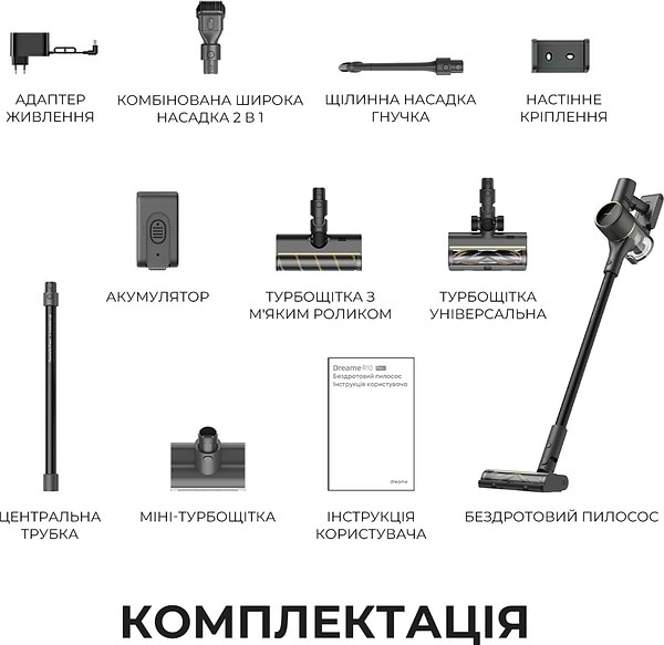 Фото - Пылесос ручной для дома Dreame R10 Pro (VTV41B)