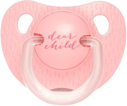 Анатомическая пустышка Suavinex 6-18 месяцев, Смысл жизни, розовая (303325)