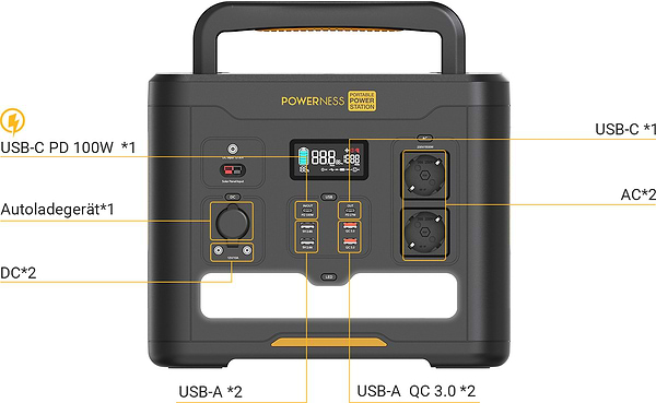 Фото - Зарядная станция универсальная POWERNESS Hiker U1500