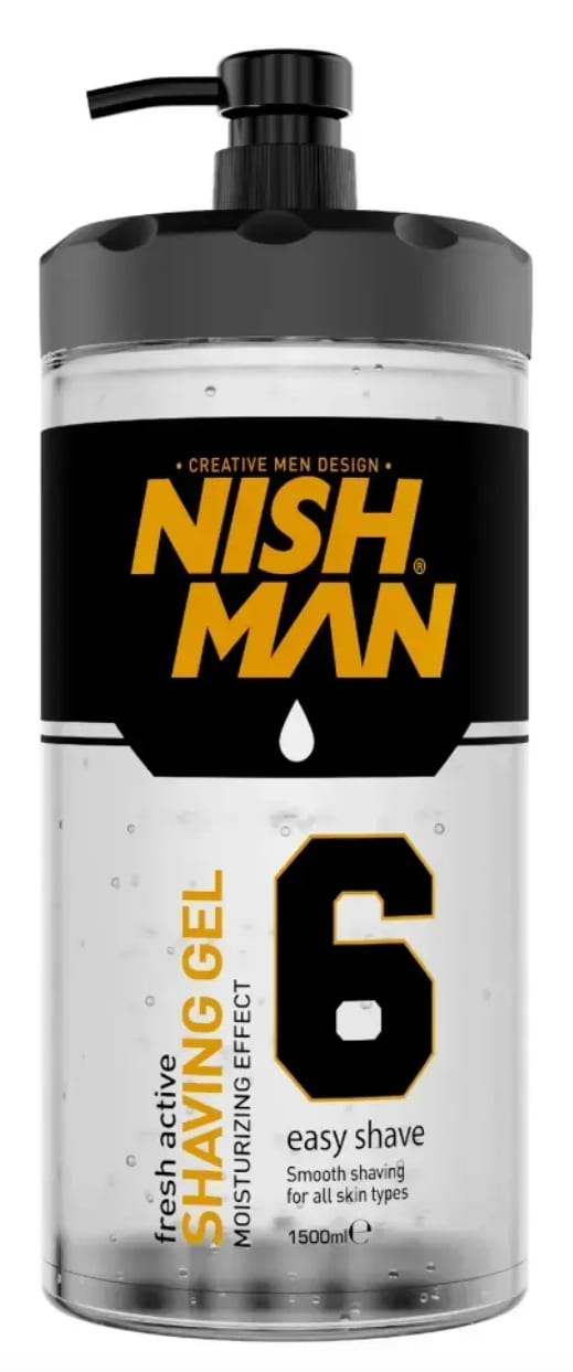 Гель для гоління Nishman Shaving Gel No.6 Fresh Active 1500 мл (8684736670083)