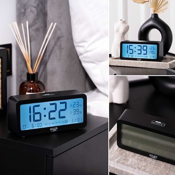 Фото - Термогигрометр Adler AD 1195 Black