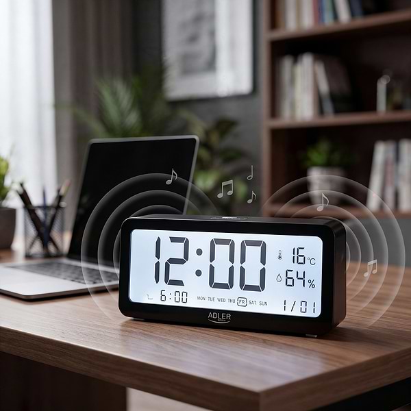 Фото - Термогигрометр Adler AD 1195 Black