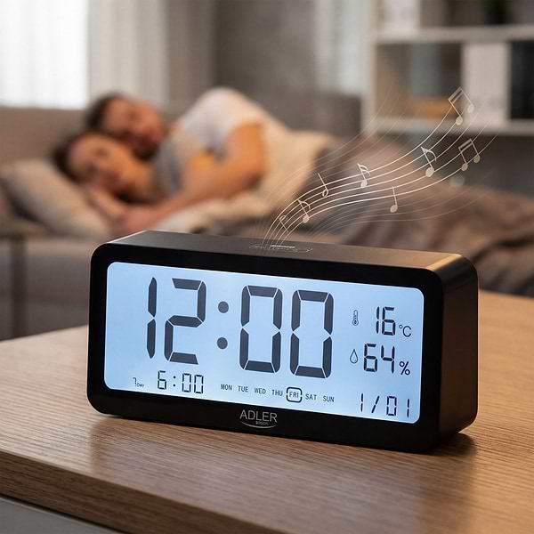 Фото - Термогигрометр Adler AD 1195 Black