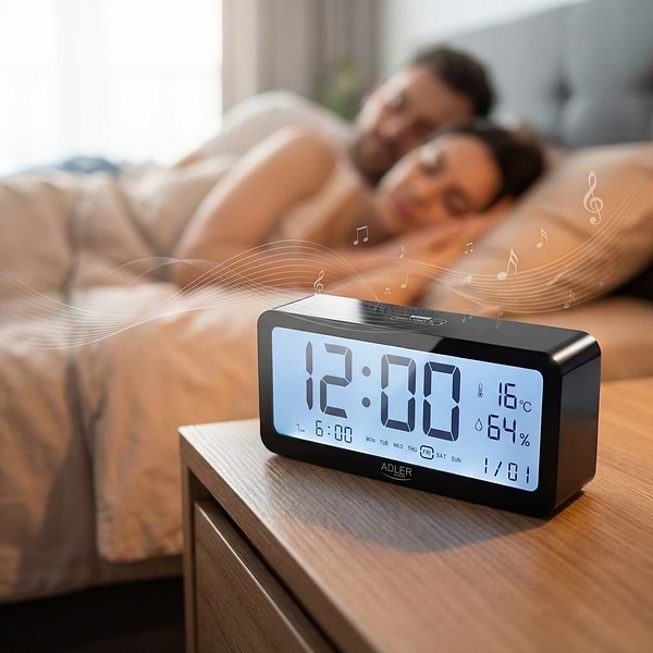 Фото - Термогигрометр Adler AD 1195 Black