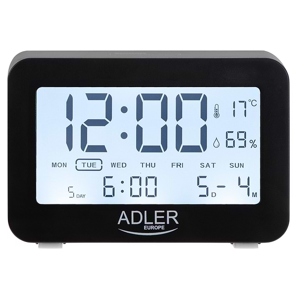Фото - Термогигрометр Adler AD 1196 Black