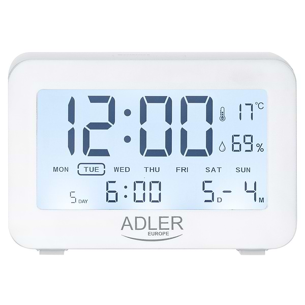 Фото - Термогигрометр Adler AD 1196 White