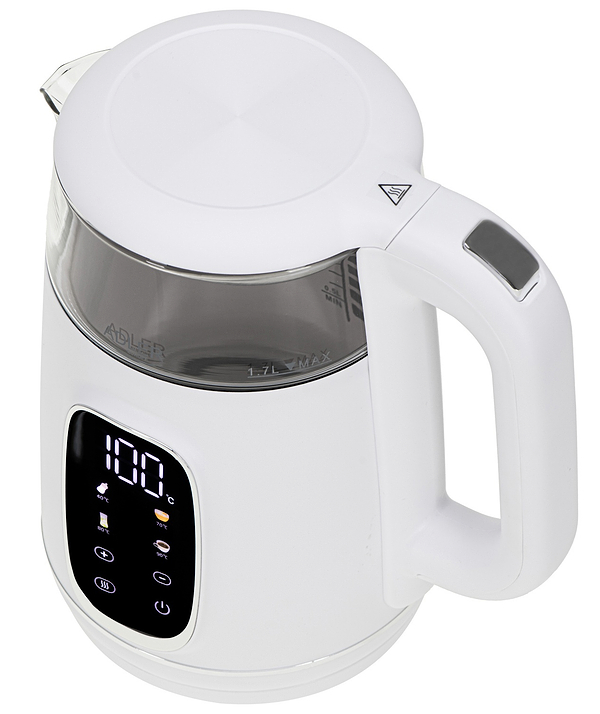 Фото - Электрический чайник Adler AD 1305 White Silver