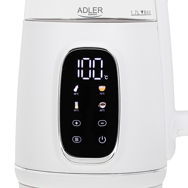 Фото - Электрический чайник Adler AD 1305 White Silver
