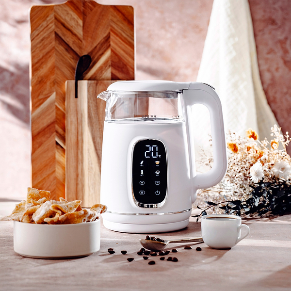 Фото - Электрический чайник Adler AD 1305 White Silver