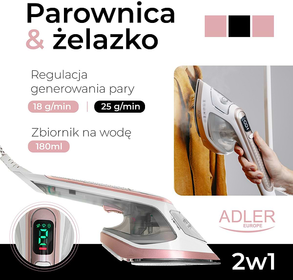Фото - Вертикальный отпариватель ручной Adler AD 5044