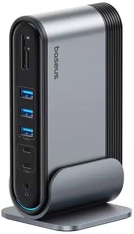Фото - Хаб USB Baseus UnionJoy 17-Port Triple-Display Docking Station Space Grey (B00532304811-00)