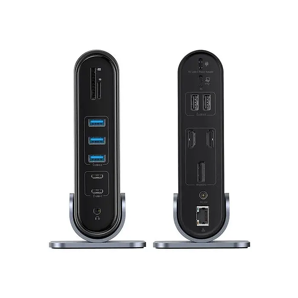 Фото - Хаб USB Baseus UnionJoy 17-Port Triple-Display Docking Station Space Grey (B00532304811-00)