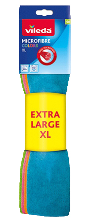 Салфетка бытовая Vileda Colors XL 4 шт. (4023103147232) - Фото 1