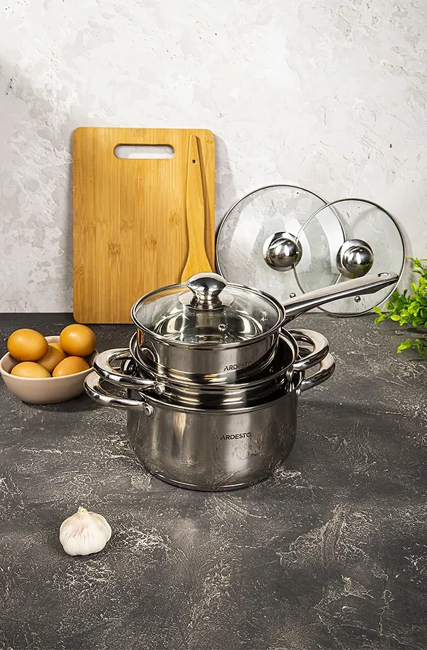 Фото - Набір посуду Ardesto AR1906PS Gemini Gourmet Varese 6 пр.
