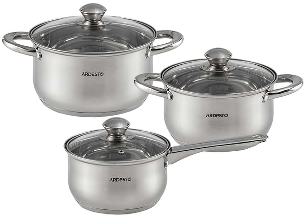 Фото - Набір посуду Ardesto AR1906PS Gemini Gourmet Varese 6 пр.