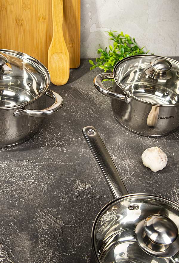 Фото - Набір посуду Ardesto AR1906PS Gemini Gourmet Varese 6 пр.