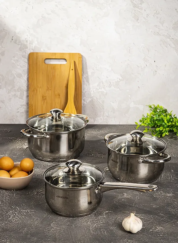 Фото - Набір посуду Ardesto AR1906PS Gemini Gourmet Varese 6 пр.