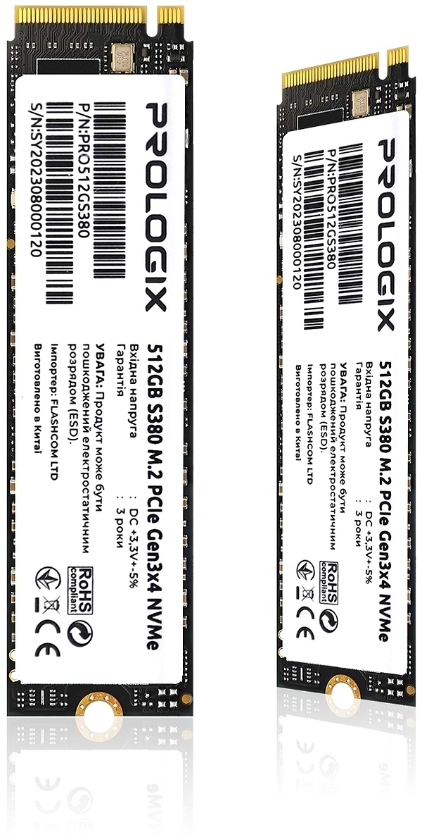 Фото - SSD-накопичувач внутрішній ProLogix S380 M.2 2280 512GB PCIe 3.0 x4 NVMe TLC (PRO512GS380)