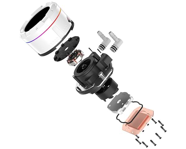 Фото - Водяная система охлаждения ID-Cooling Space LCD SL360 White