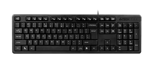 Клавиатура проводная A4tech KK-3 USB (Black) - Фото 1