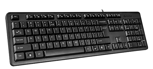 Фото - Клавіатура дротова A4tech KK-3 USB (Black)