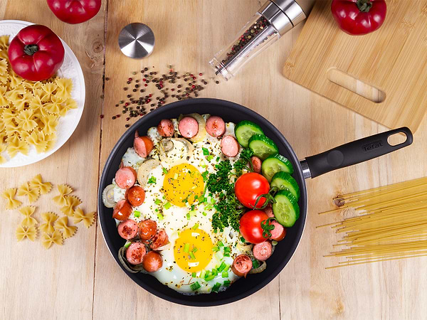 Фото - Сковорода ВОК Tefal B3881952 Color 28 см Вок