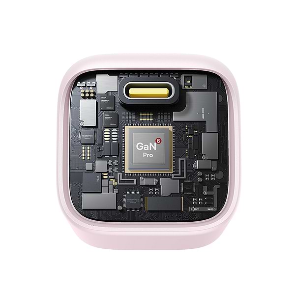 Фото - Мережевий зарядний пристрій Baseus PicoGo GaN Fast Charger 1C 45W EU Baby Pink (P10176800413-00)