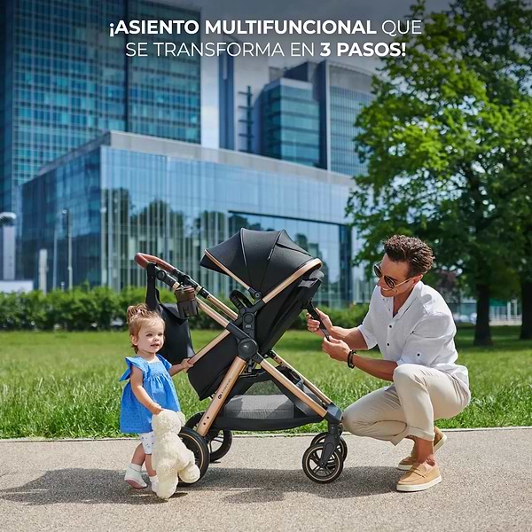 Фото - Коляска универсальная 2 в 1 Kinderkraft Esme Black (KSESME00BLK2000)