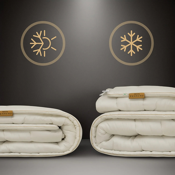 Фото - Одеяло зимнее полуторное MirSon 140x205 см Хлопок №1586 Ferrero Vanilla (2200011173382)