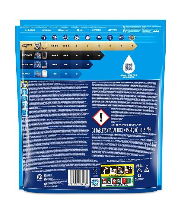 Фото - Таблетка для посудомоечной машины Finish Powerball ALL IN 1 Max 94 tabs