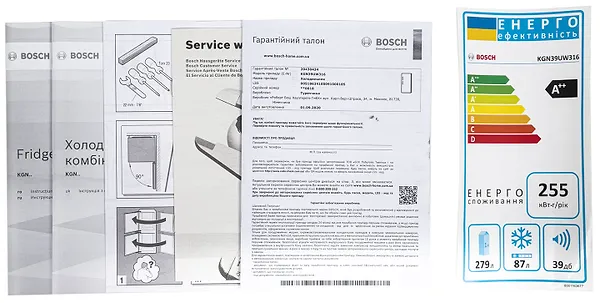Фото - Холодильник Bosch KGN39UW316