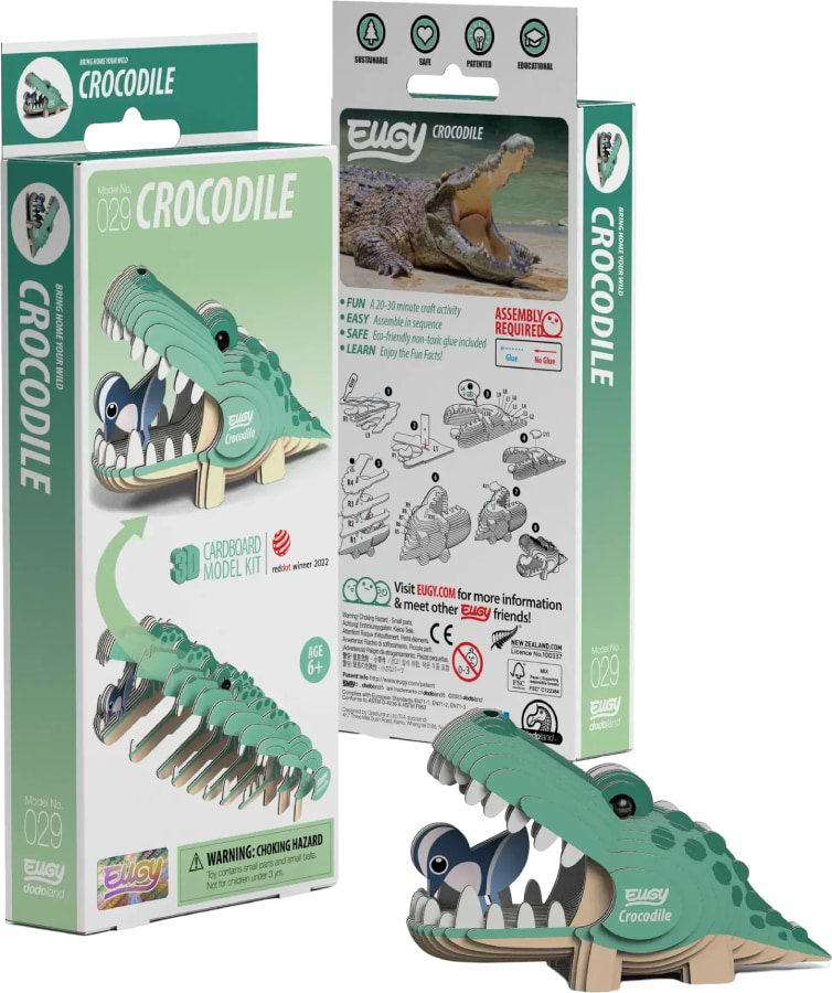 3D пазли EUGY Зоопарк: Крокодил (XEG-029) - Фото 1