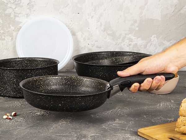 Фото - Набор посуды со съемной ручкой Tefal L6719452 Ingenio Authentic 6 пр