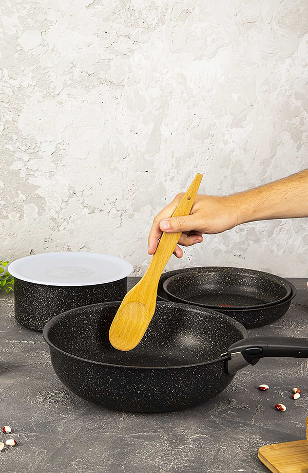 Фото - Набор посуды со съемной ручкой Tefal L6719452 Ingenio Authentic 6 пр