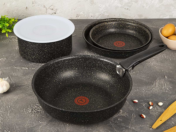 Фото - Набор посуды со съемной ручкой Tefal L6719452 Ingenio Authentic 6 пр