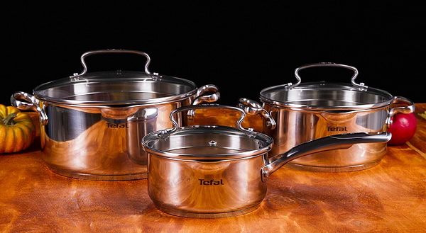 Фото - Набор посуды Tefal G719S674 Duetto+ 6 пр (кастр.20/24 с/кр., ковш 16 см с/кр)