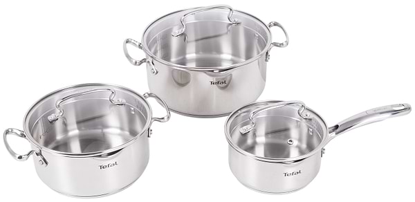 Фото - Набор посуды Tefal G719S674 Duetto+ 6 пр (кастр.20/24 с/кр., ковш 16 см с/кр)
