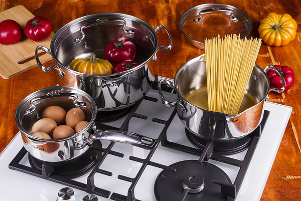 Фото - Набор посуды Tefal G719S674 Duetto+ 6 пр (кастр.20/24 с/кр., ковш 16 см с/кр)