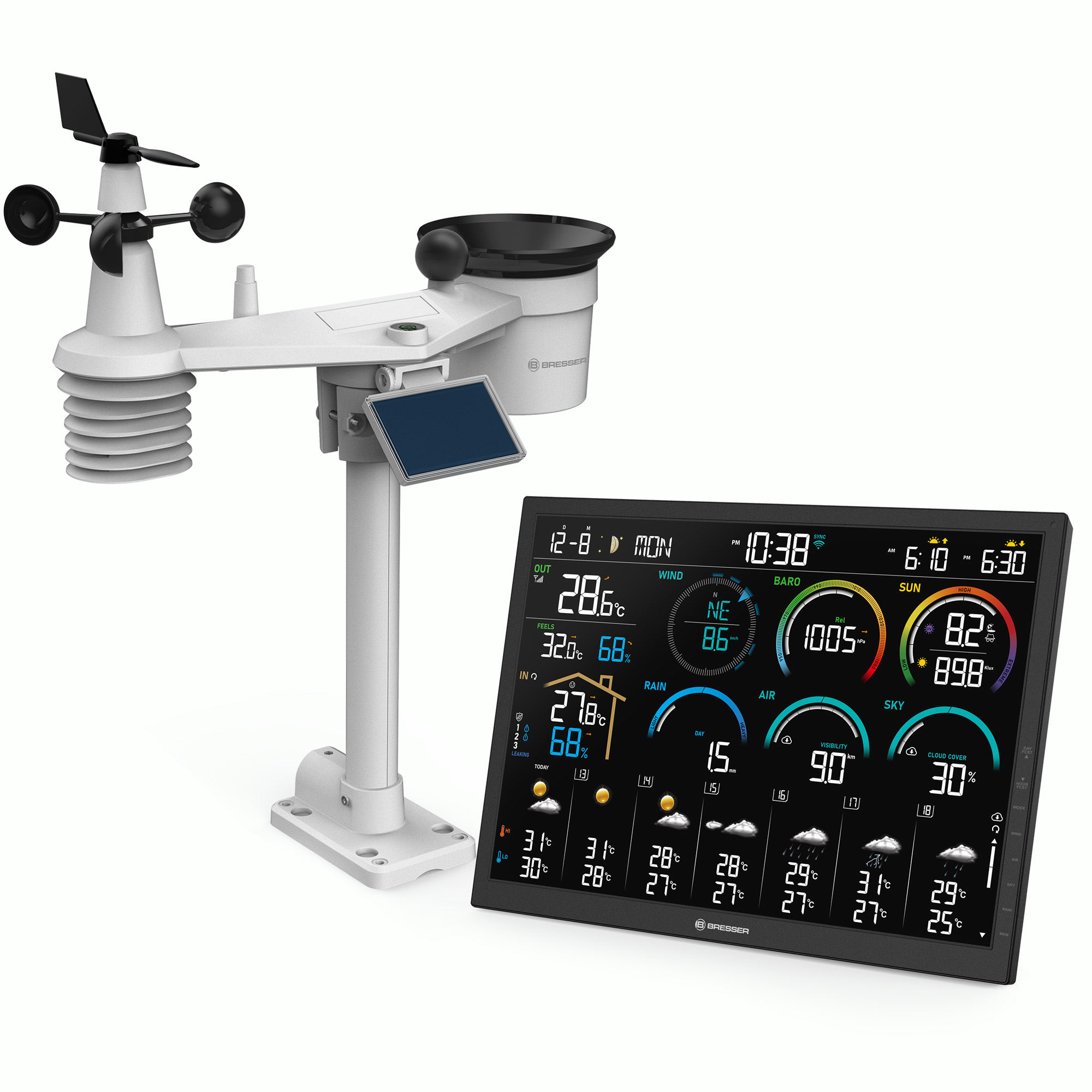 Метеостанція Bresser 4CAST 18,5" WiFi 8-in-1 (15197)
