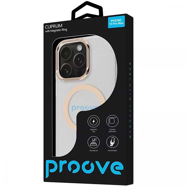 Фото - Чехол для смартфона Proove Cuprum Case with Magnetic Ring iPhone 15 Pro Black (PCCMIP15P002)