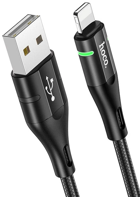 Кабель HOCO U93 USB to iP 2.4A, 1.2m Black (6931474732132)
