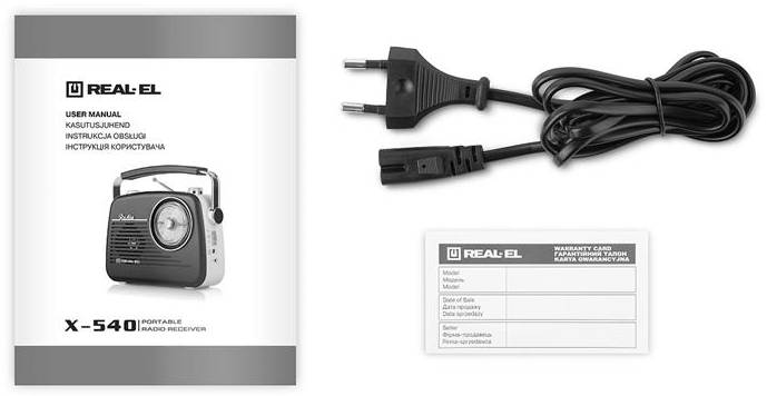Фото - Радіоприймач REAL-EL X-540 Black-Yellow