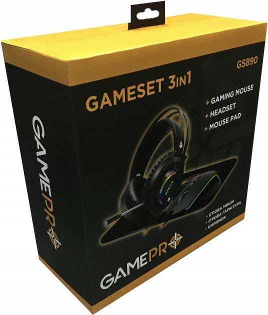 Фото - Мышь проводная игровая GamePro Gameset 3in1 GS890USB (+ наушники и коврик)