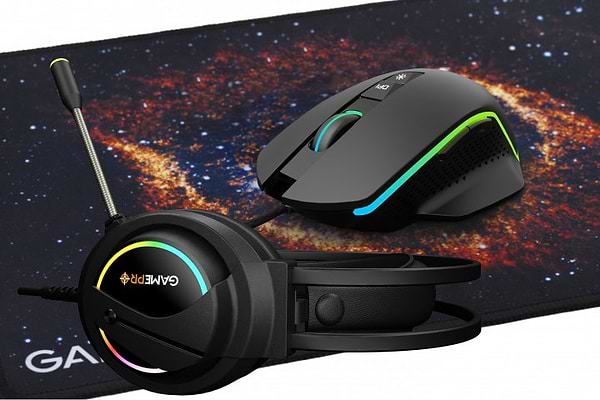 Фото - Мышь проводная игровая GamePro Gameset 3in1 GS890USB (+ наушники и коврик)