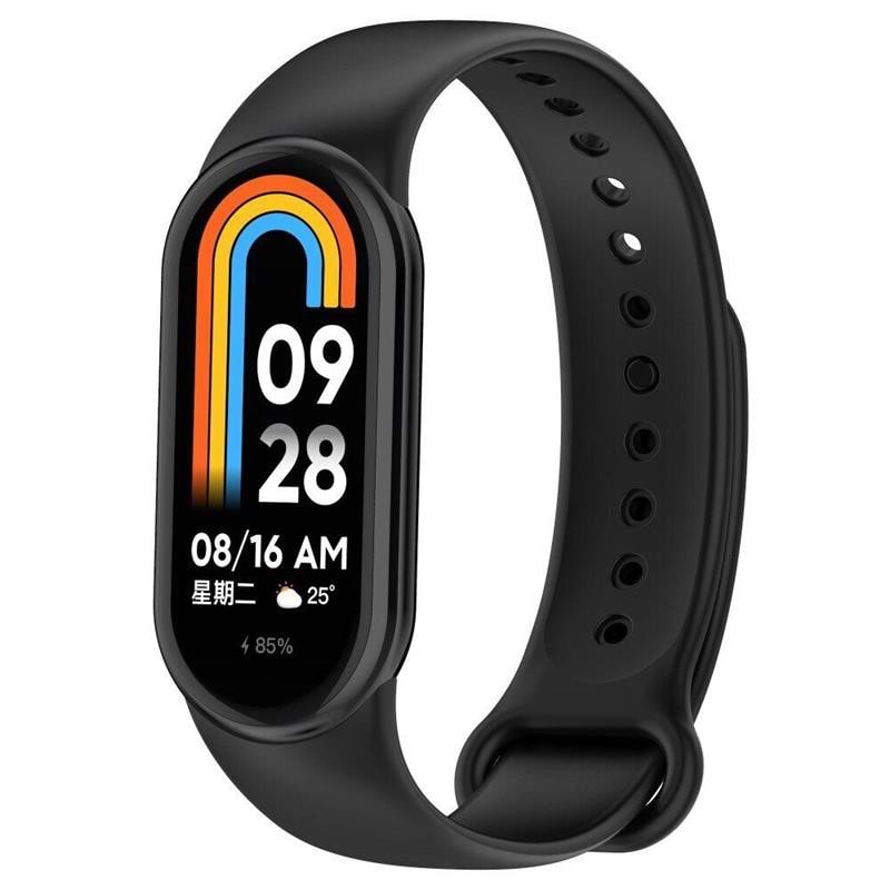 Ремешок для фитнес-браслета BeCover for Xiaomi Mi Smart Band 8 Black (709376) - Фото 1