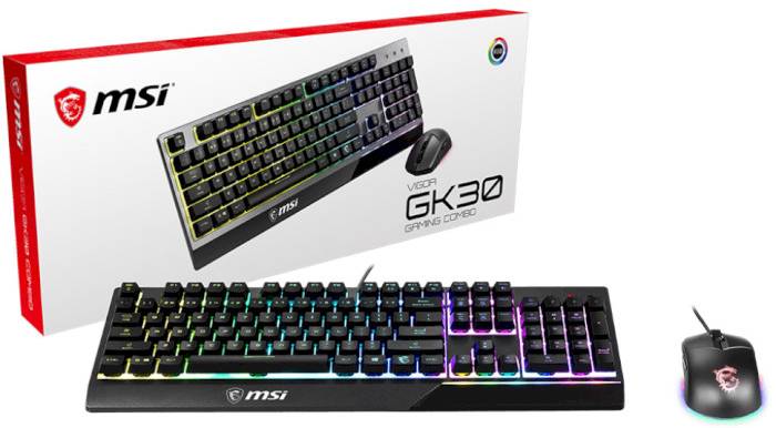 Фото - Клавиатура+мышь MSI Vigor GK30 COMBO UA USB, EN/UKR/RU, RGB (S11-04UA212-CLA)