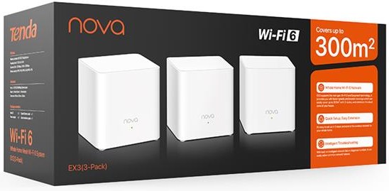 Фото - MESH система WiFi6 Tenda MX3 (MX3-KIT-3)