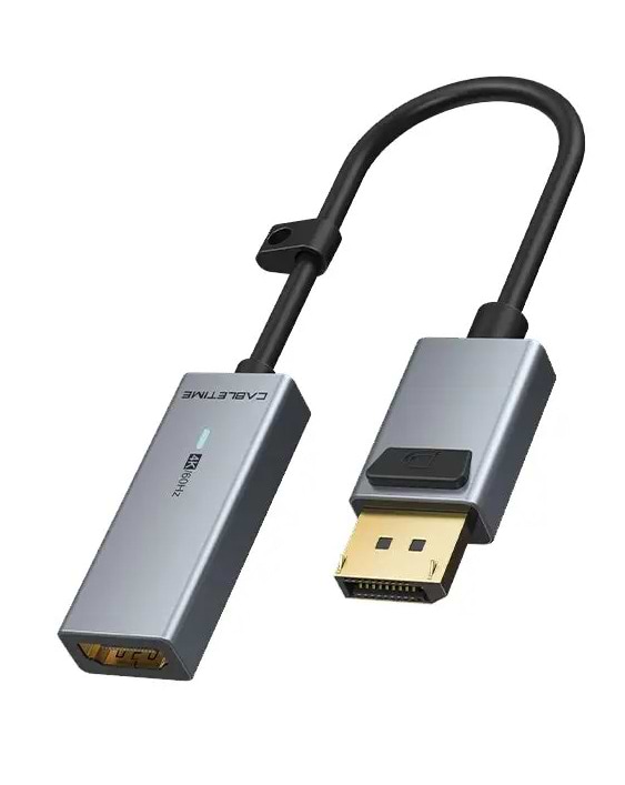 Кабель Cabletime DisplayPort - HDMI (M/F) 0.2m Gray (CP20A)