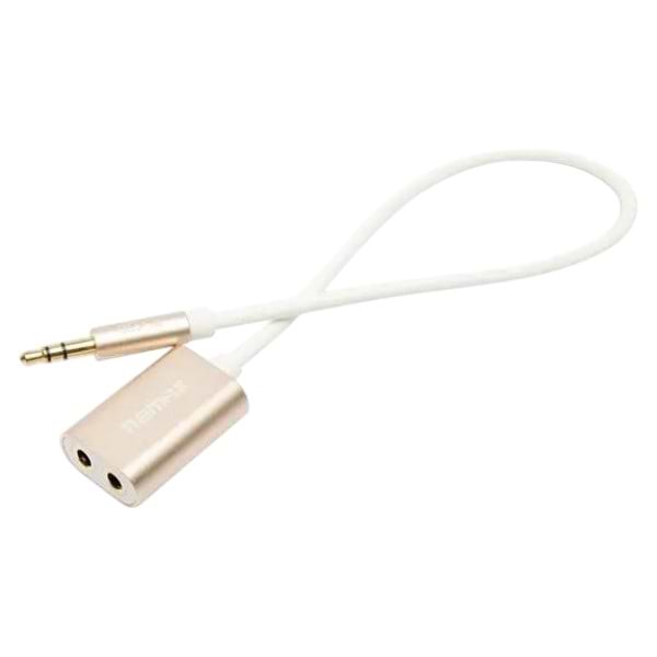 Кабель 3.5 мм -3.5 мм Remax RL-S20 Sharing 3.5 мм - 2x3.5 мм (M/F) Gold (2000700007109)